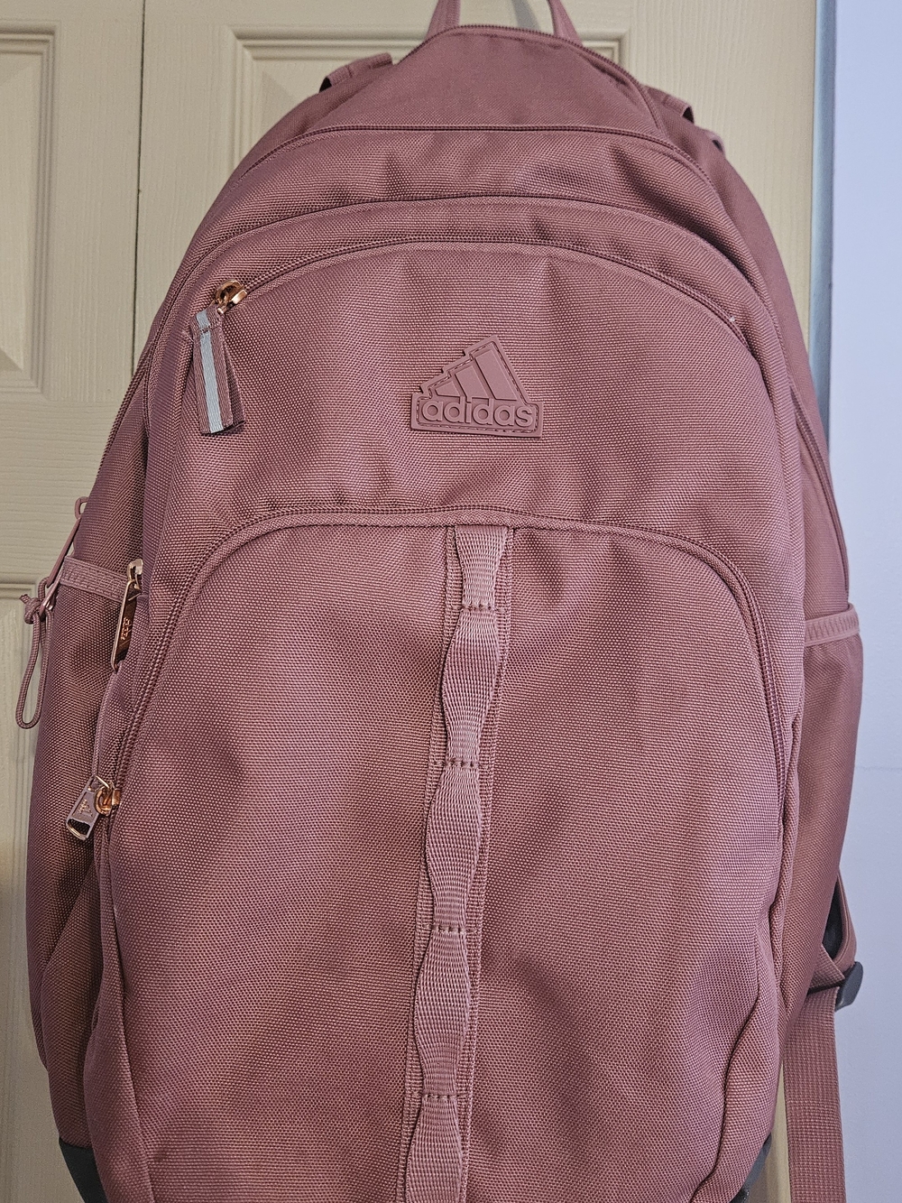 adidas Dusty Rose Pink Backpack with Front Pockets